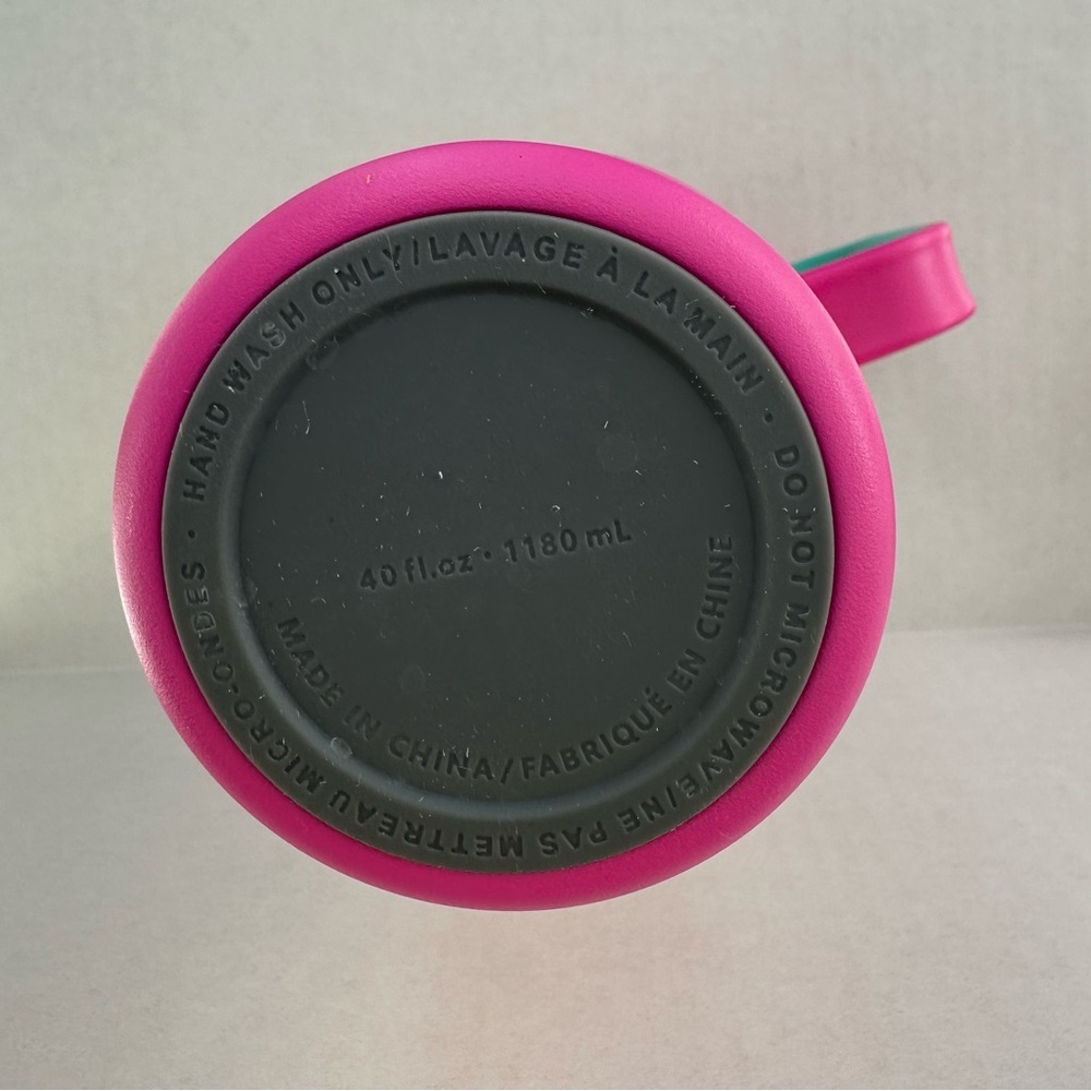 Meoky 40oz Festive Pink Holiday Tumbler with Straw - Picture 12 of 17
